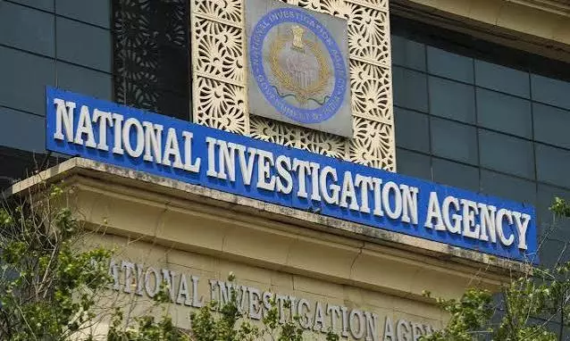 National Investigation Agency building in connection with the Manipur convoy ambush investigation