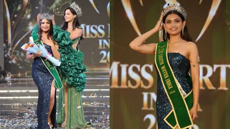 Preeti Munde crowned Miss Earth Water India 2026 at a beauty pageant in Jaipur